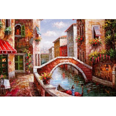 Диамантен гоблен Мостче във Венеция