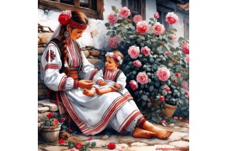 Диамантен гоблен ДО РОЗОВИЯТ ХРАСТ